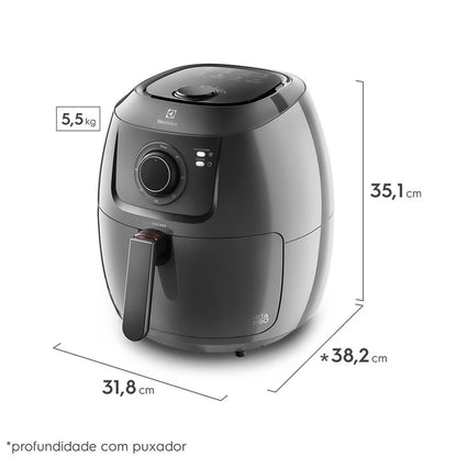Freidora de aire Grafite Family Efficient de 5 l y 1700 W de Rita Lobo (EAF50)